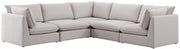 Sectionnel modulaire en lin Mackenzie