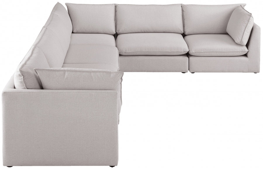 Sectionnel modulaire en lin Mackenzie