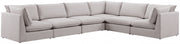 Sectionnel modulaire en lin Mackenzie