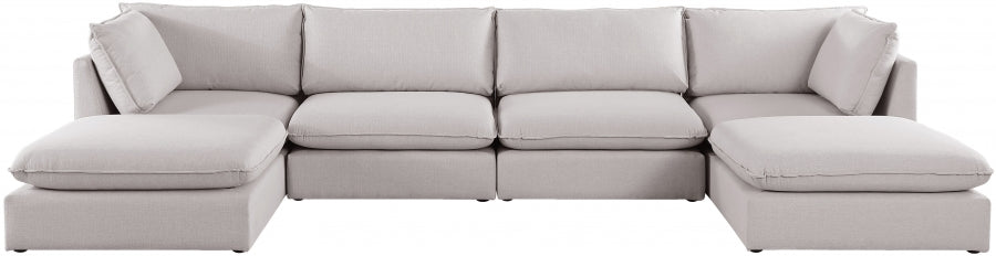 Sectionnel modulaire en lin Mackenzie