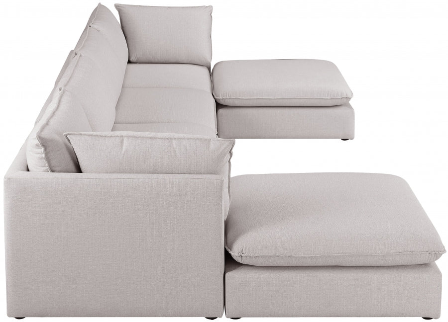 Sectionnel modulaire en lin Mackenzie