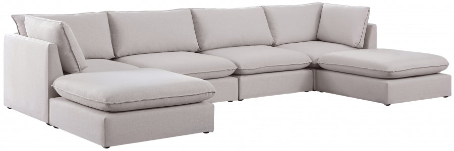Sectionnel modulaire en lin Mackenzie