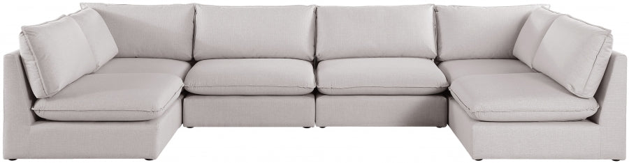 Sectionnel modulaire en lin Mackenzie