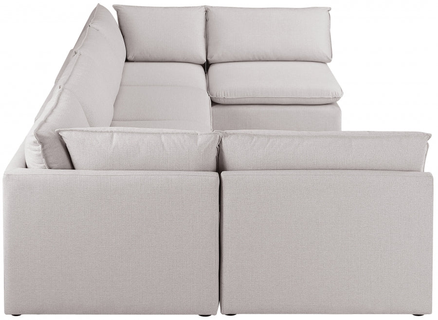 Sectionnel modulaire en lin Mackenzie