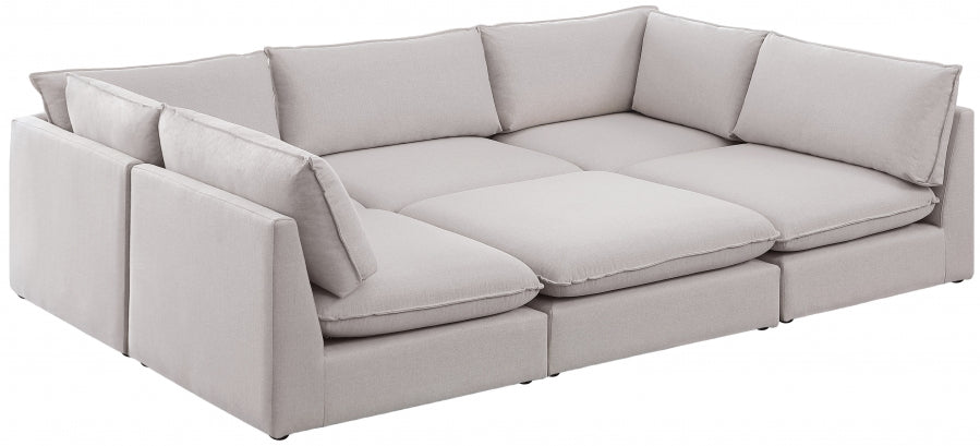 Sectionnel modulaire en lin Mackenzie