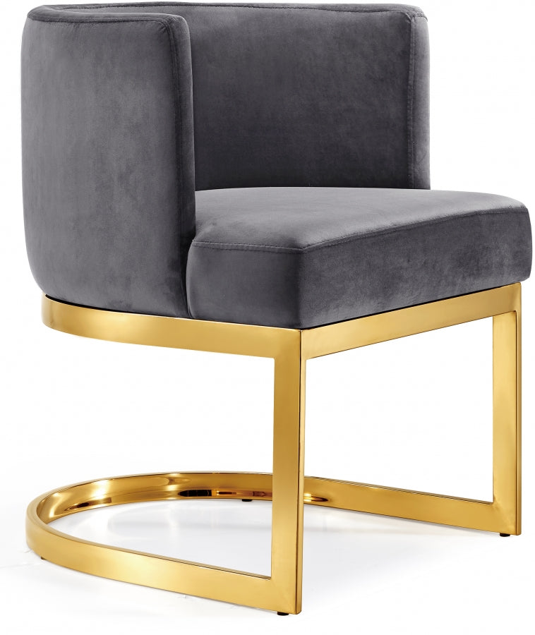 Chaise de salle à manger en velours Gianna