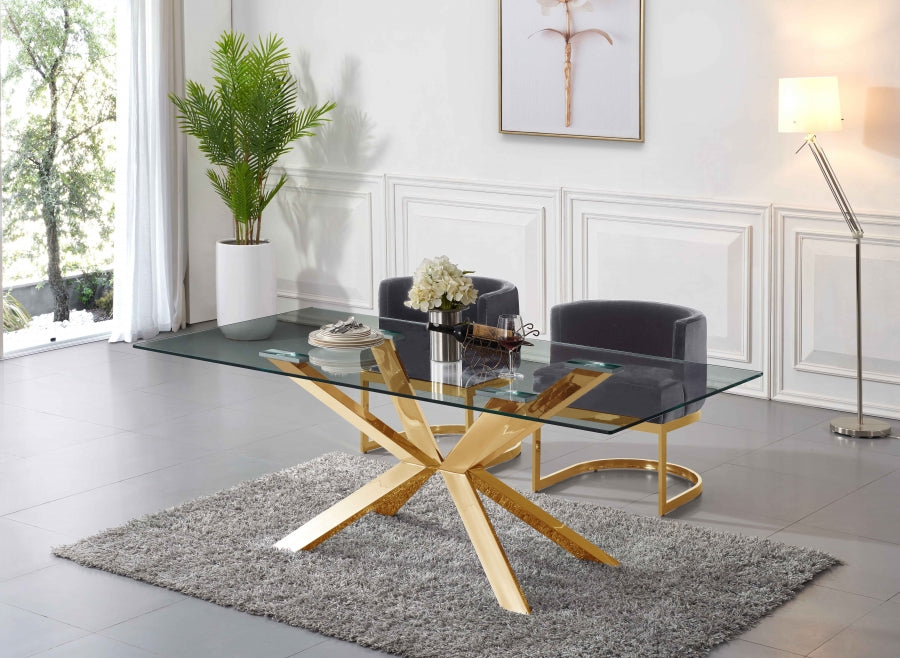 Chaise de salle à manger en velours Gianna
