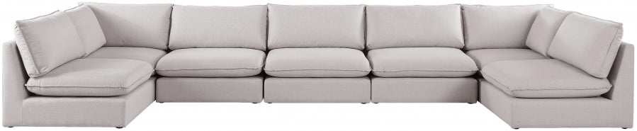 Sectionnel modulaire en lin Mackenzie