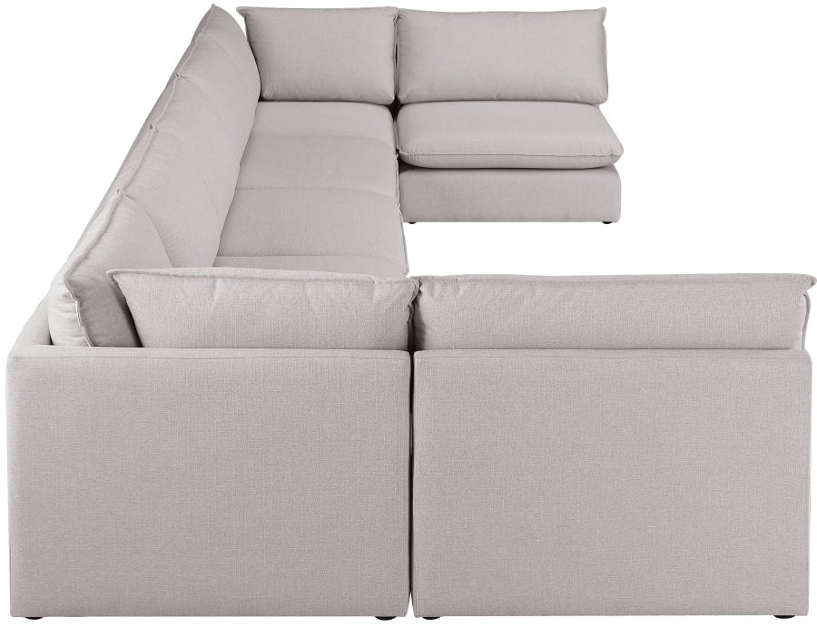 Sectionnel modulaire en lin Mackenzie