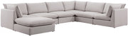 Sectionnel modulaire en lin Mackenzie