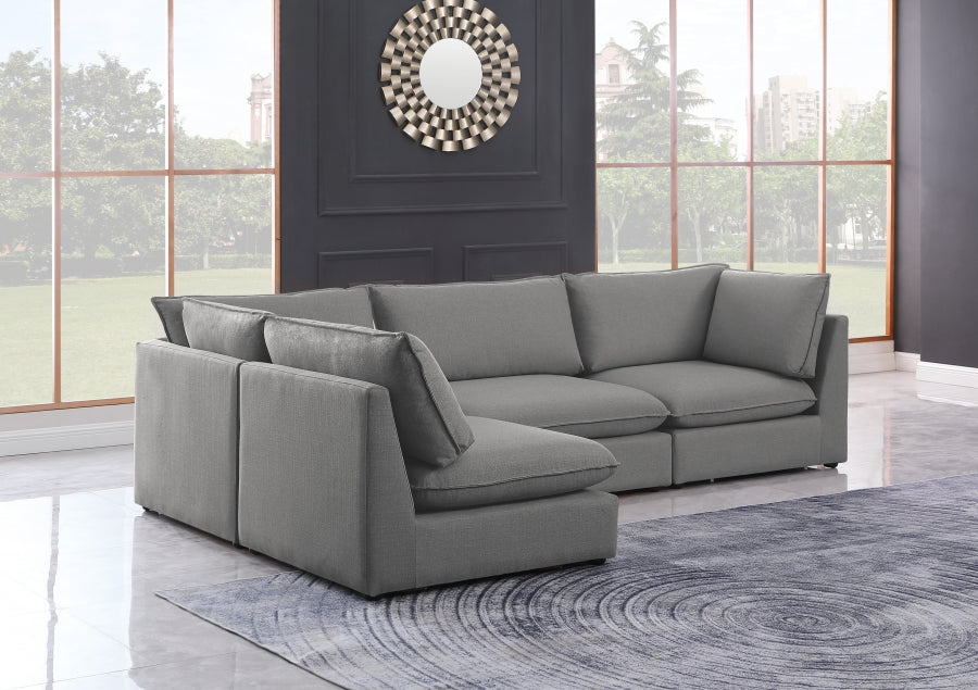 Sectionnel modulaire en lin Mackenzie