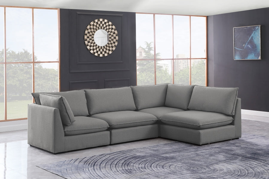 Sectionnel modulaire en lin Mackenzie