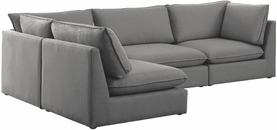 Sectionnel modulaire en lin Mackenzie