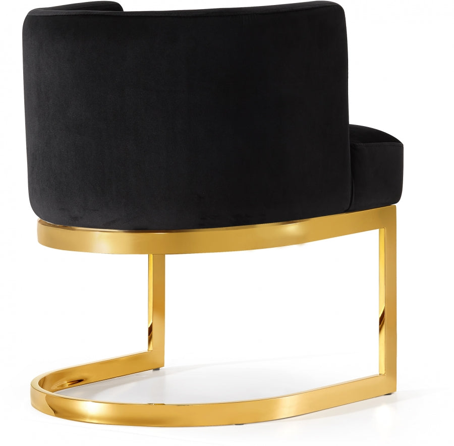 Chaise de salle à manger en velours Gianna