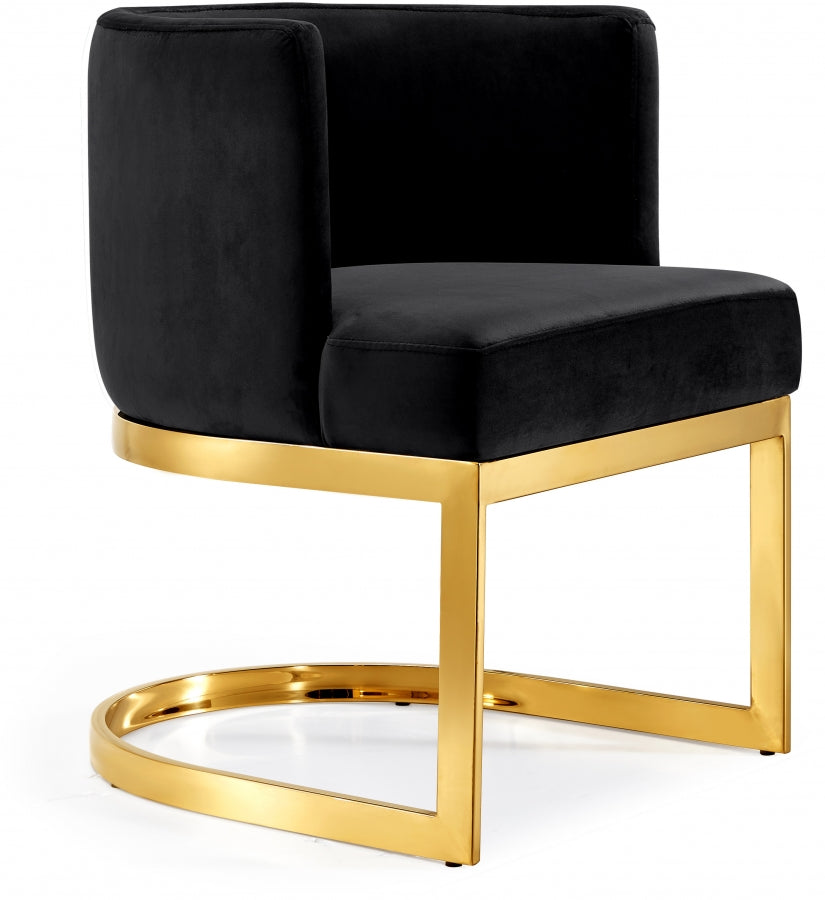 Chaise de salle à manger en velours Gianna