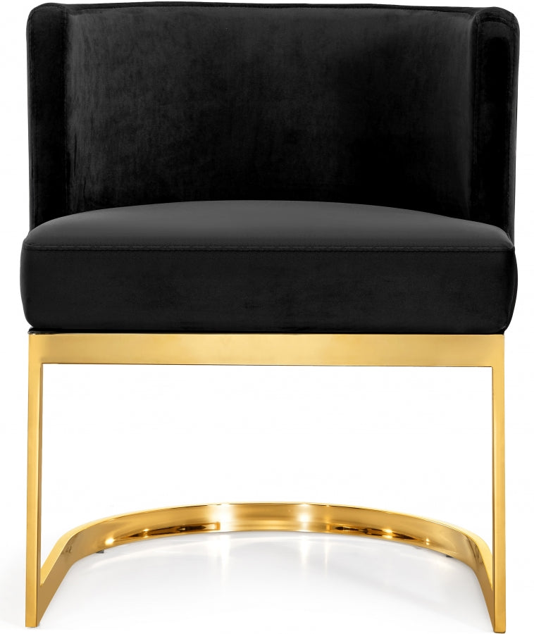 Chaise de salle à manger en velours Gianna