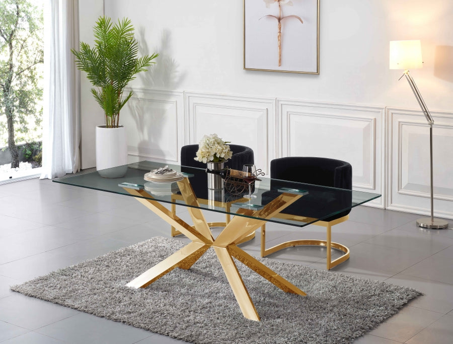 Chaise de salle à manger en velours Gianna