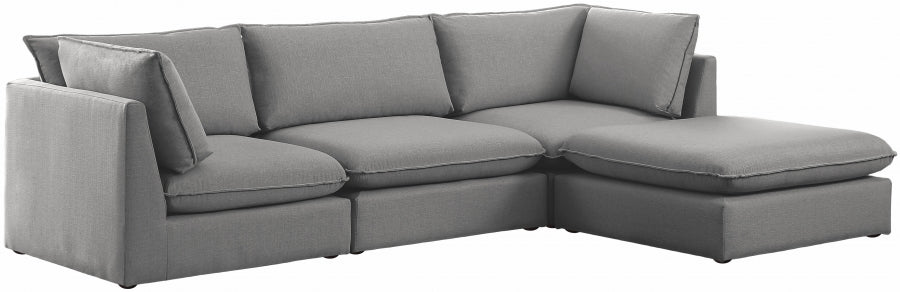 Sectionnel modulaire en lin Mackenzie