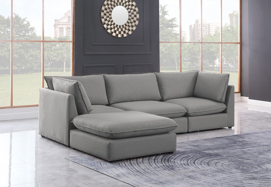 Sectionnel modulaire en lin Mackenzie