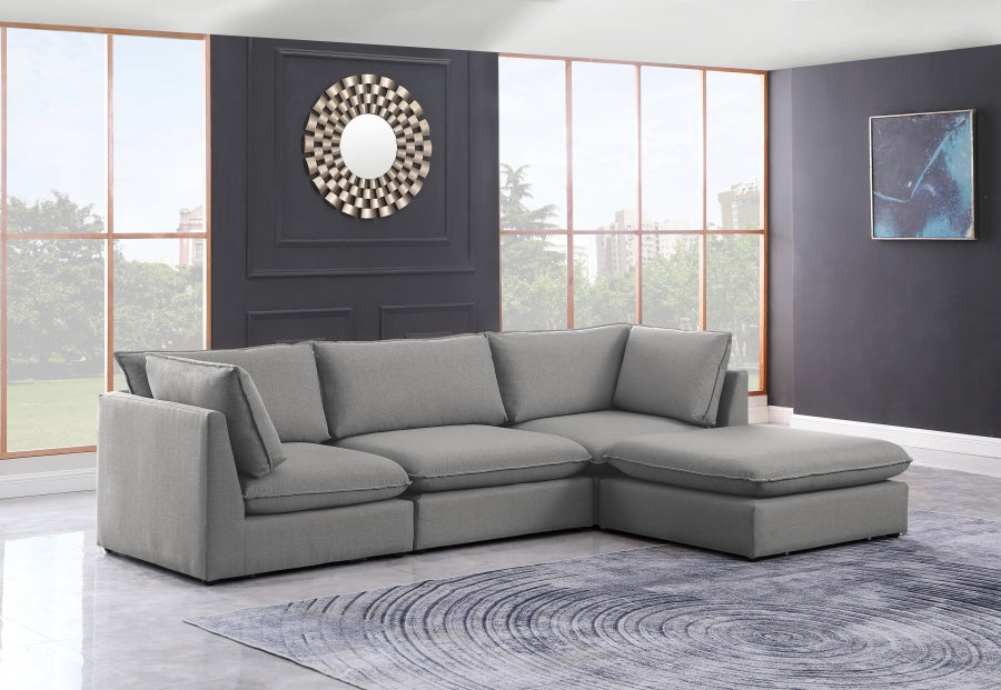 Sectionnel modulaire en lin Mackenzie