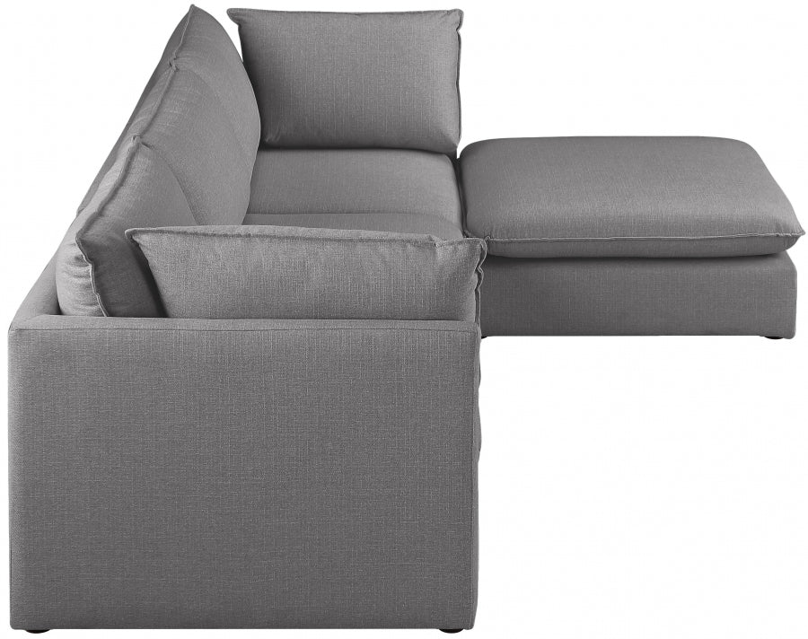 Sectionnel modulaire en lin Mackenzie