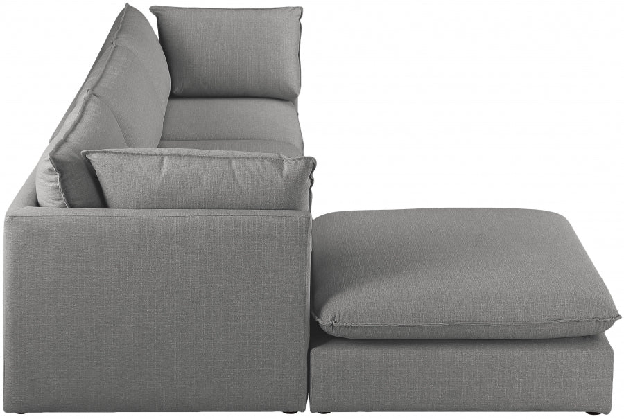 Sectionnel modulaire en lin Mackenzie