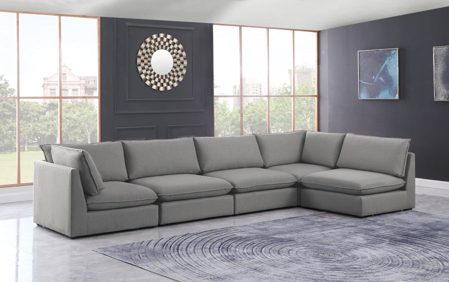 Sectionnel modulaire en lin Mackenzie