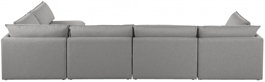 Sectionnel modulaire en lin Mackenzie