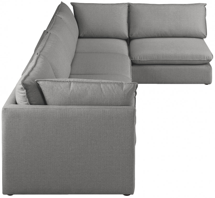 Sectionnel modulaire en lin Mackenzie