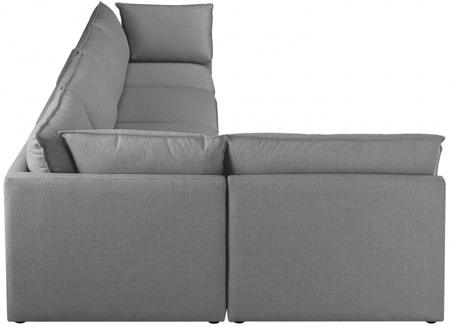 Sectionnel modulaire en lin Mackenzie