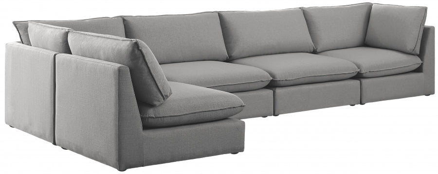 Sectionnel modulaire en lin Mackenzie