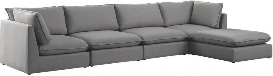 Sectionnel modulaire en lin Mackenzie