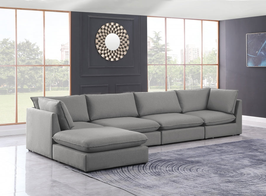 Sectionnel modulaire en lin Mackenzie