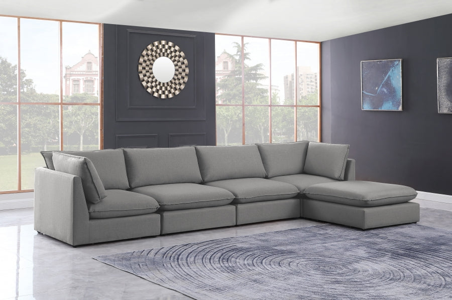 Sectionnel modulaire en lin Mackenzie