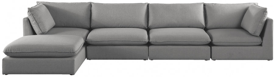 Sectionnel modulaire en lin Mackenzie
