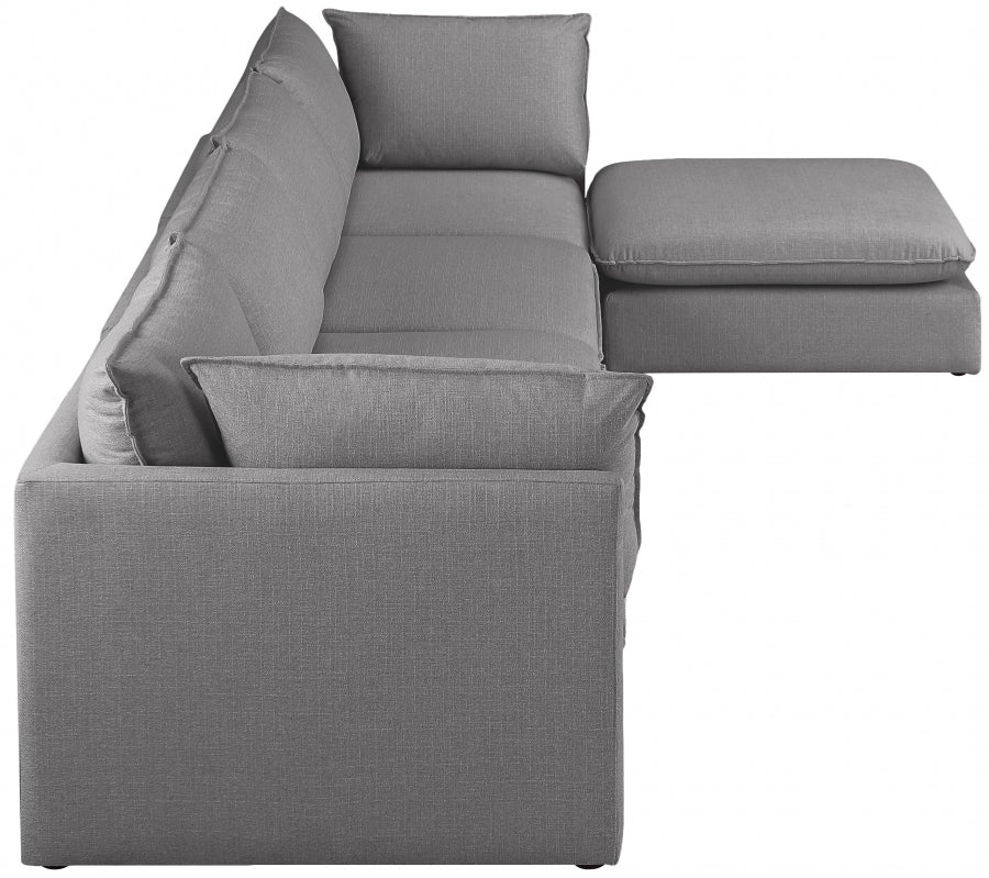 Sectionnel modulaire en lin Mackenzie