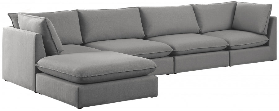Sectionnel modulaire en lin Mackenzie