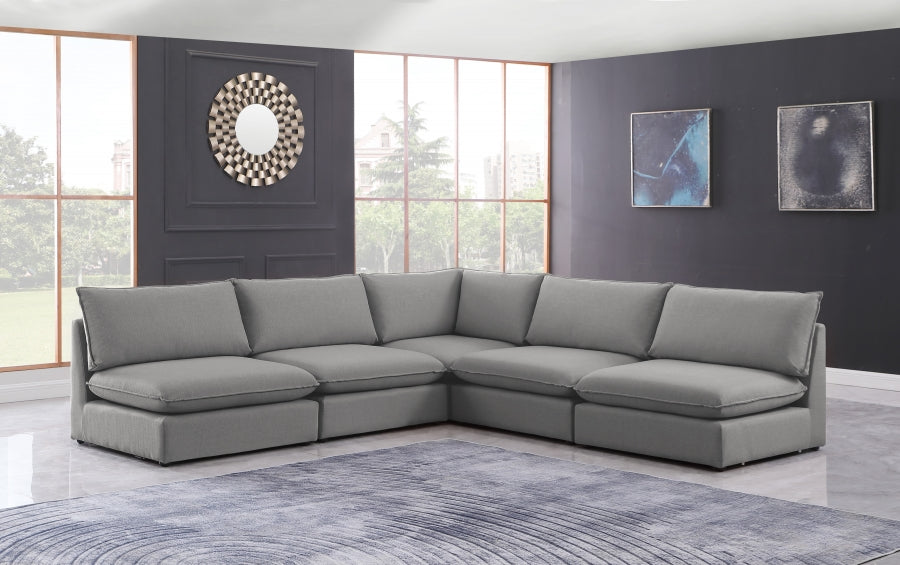 Sectionnel modulaire en lin Mackenzie
