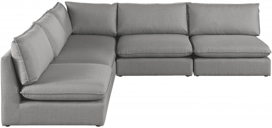 Sectionnel modulaire en lin Mackenzie