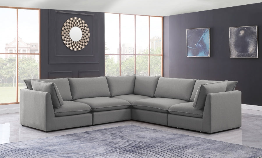 Sectionnel modulaire en lin Mackenzie