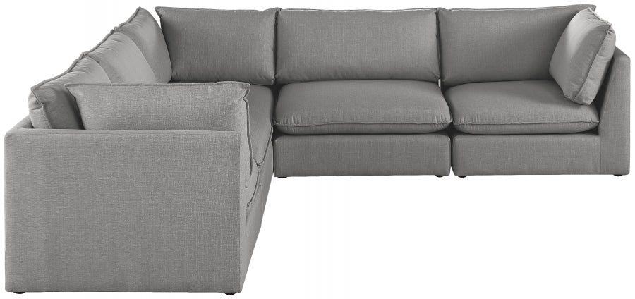 Sectionnel modulaire en lin Mackenzie