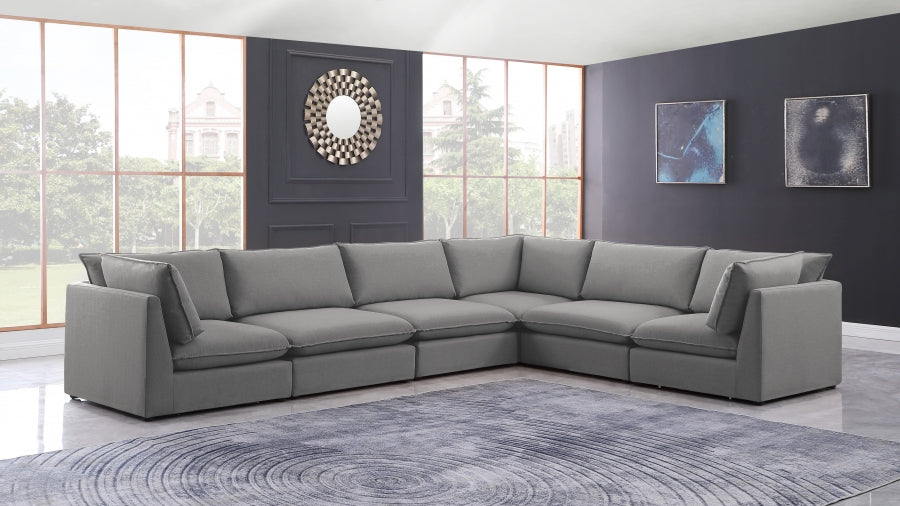 Sectionnel modulaire en lin Mackenzie