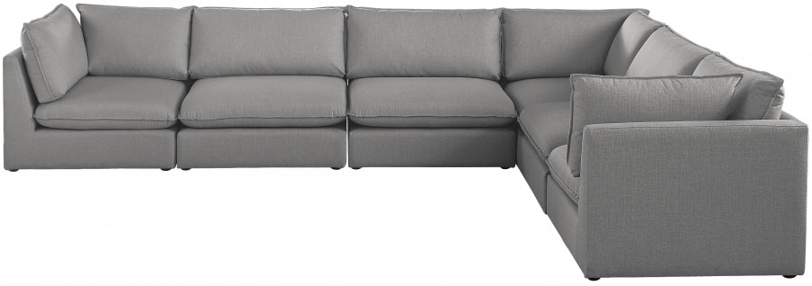 Sectionnel modulaire en lin Mackenzie