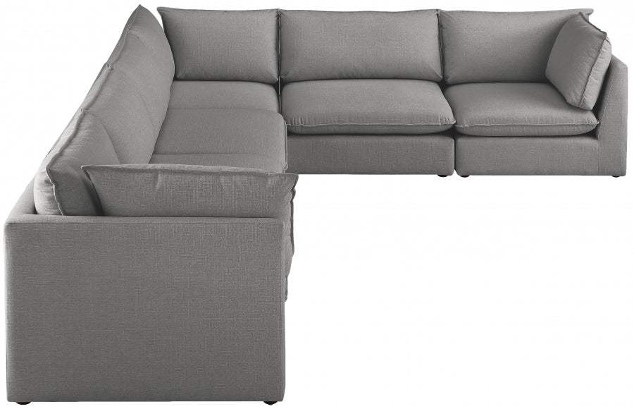 Sectionnel modulaire en lin Mackenzie