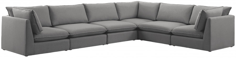 Sectionnel modulaire en lin Mackenzie