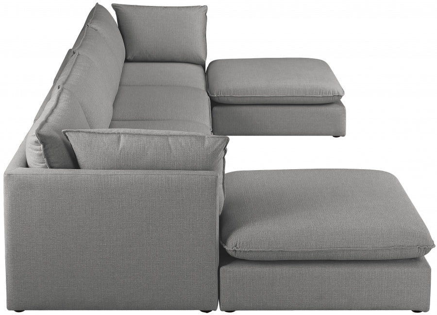 Sectionnel modulaire en lin Mackenzie
