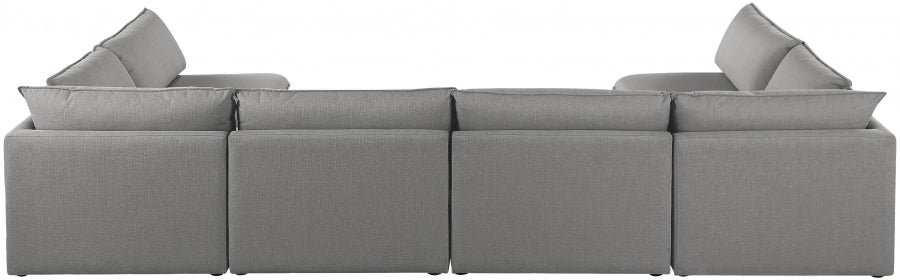 Sectionnel modulaire en lin Mackenzie