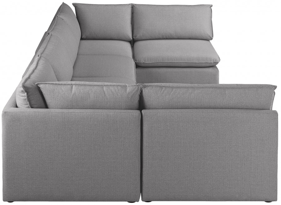 Sectionnel modulaire en lin Mackenzie