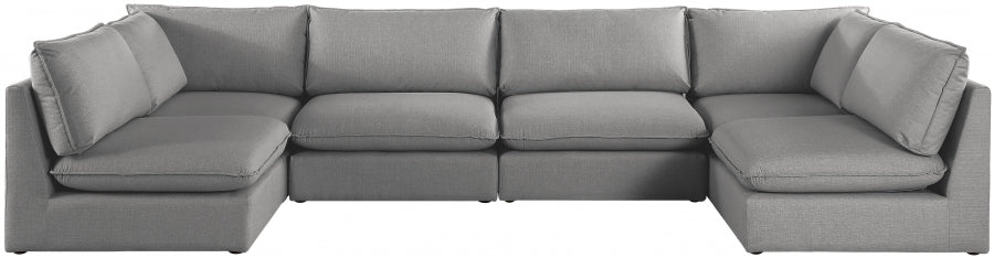Sectionnel modulaire en lin Mackenzie