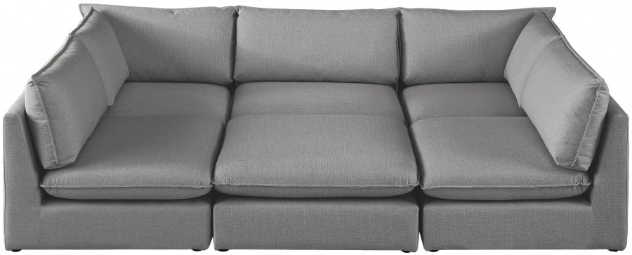 Sectionnel modulaire en lin Mackenzie